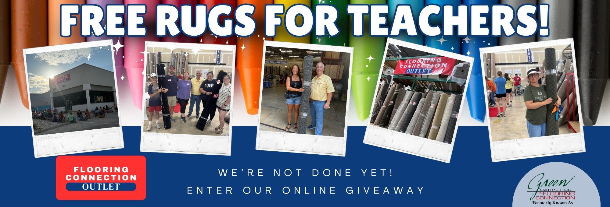 Free Rugs for Teachers from The Flooring Connection, TX.